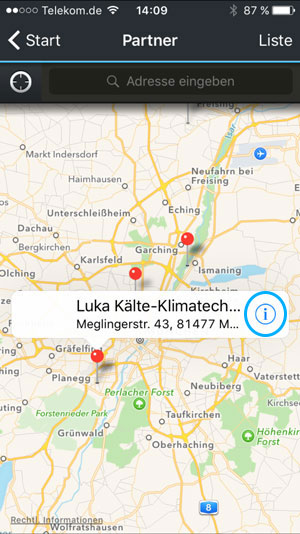 Screenshot - Partner Kartenansicht Info