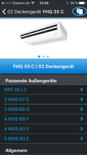Screenshot - Detailansicht Innengerät