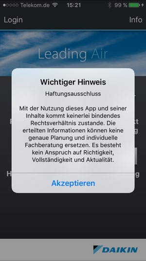 Screenshot - Haftungsausschluss