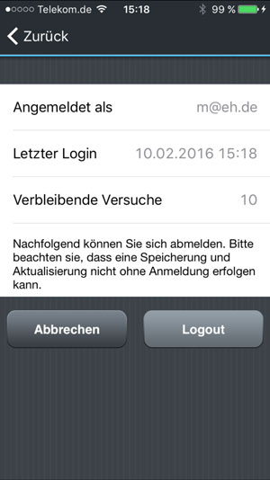 Screenshot - Logout